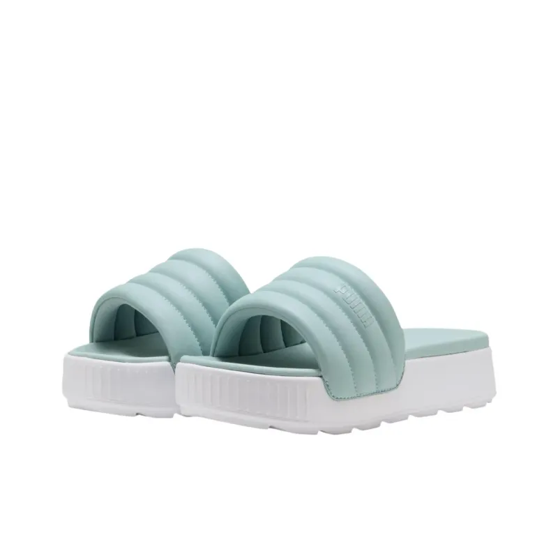 PUMA Karmen Slip Resistant Abrasion Resistant Slide Slippers Women's Green-3