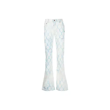 OFF WHITE Fence Bleached Skinny Fit Denim Jeans