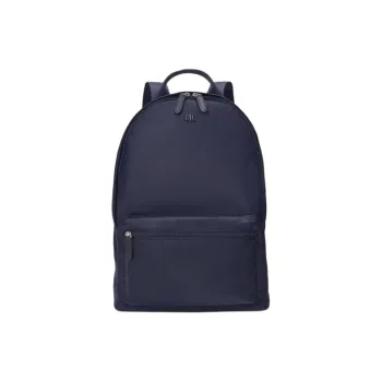 LAUREN RALPH LAUREN Zip Closure Backpack Large Size Unisex Marine Blue