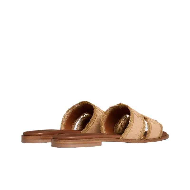CELINE Slide Slippers Women's Light Caramel-3