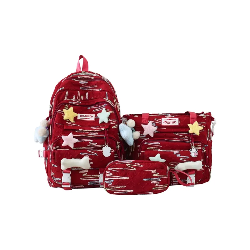 OUZIHUANG Nylon Combo Set Unisex Multicolor-1