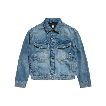 G STAR RAW Jackets & Coats Men's Worn Faded Medium Denim Tone