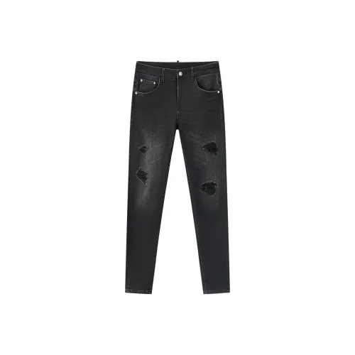 DEGAIA Jeans Men Black Gray