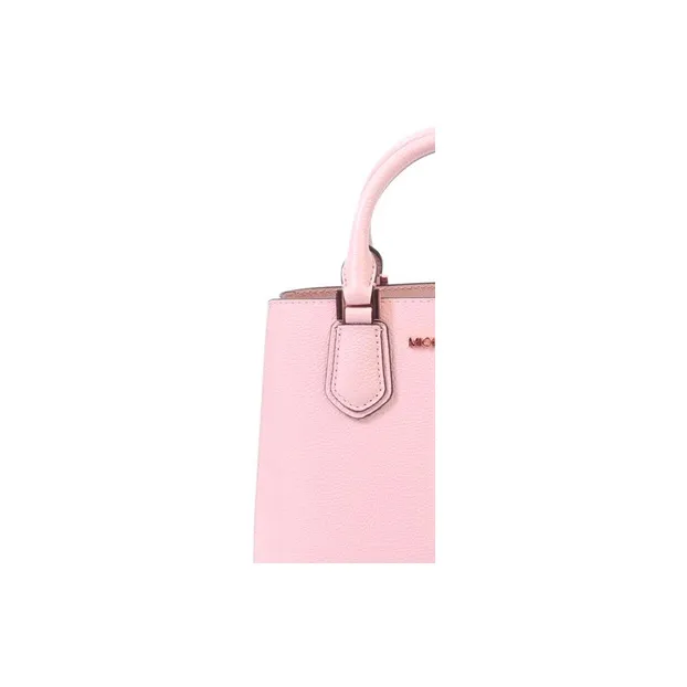 MICHAEL KORS Adele Leather Lockhead Crossbody Handbag Medium Size Women's Pink-4