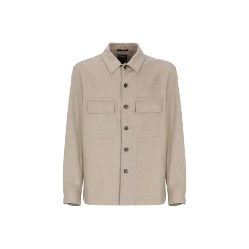 Ermenegildo Zegna Long Sleeved Buttoned Overshirt-0