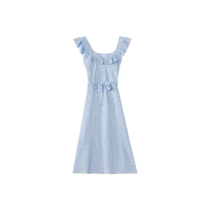 ABBY GODDESS Sleeveless Dress Women's Light Blue-1