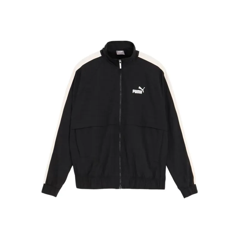 PUMA CORE HERITAGE Jackets & Coats Retro Sports Stand Collar Jackets Men's Black-0