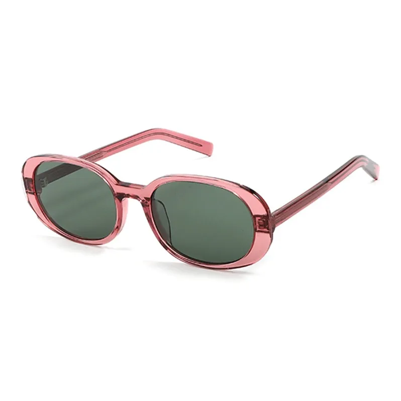 BOELEO Plate Frame Oval Sunglasses Women's-8