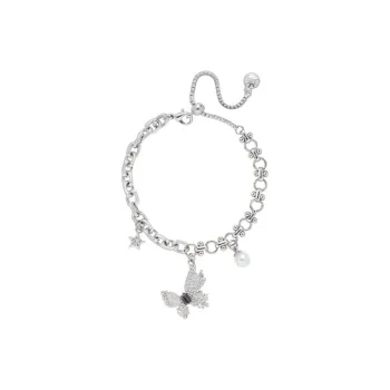 KING OF BLING Alloy, Zircon, Faux Pearl Bracelets Women's