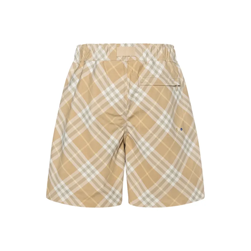 Burberry Checked Belted Waist Shorts-1