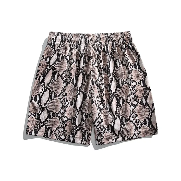SIL VITIN Casual Shorts Unisex Snakeskin Print-1