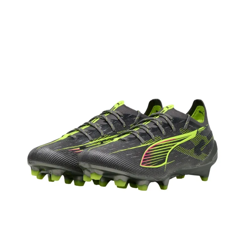 PUMA ULTRA 5 ULTIMATE Anti Slip Wear Resistant Soccer Shoes Women's Black Green-2