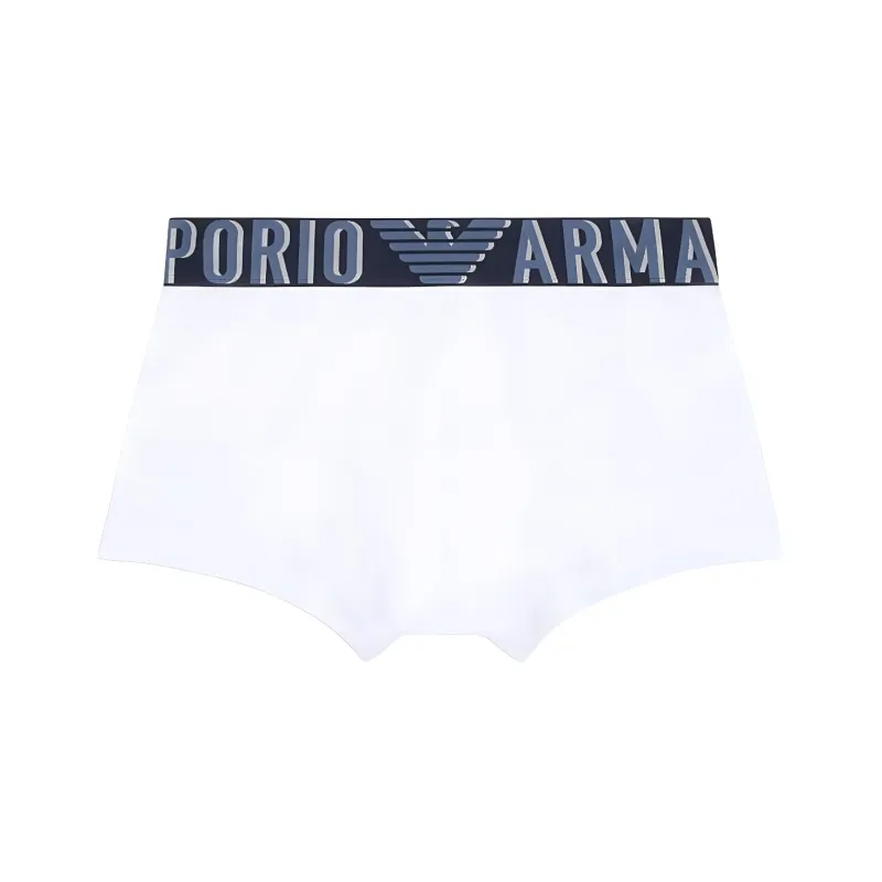 EMPORIO ARMANI Asv Megalogo Organic cotton Boxer Briefs-0