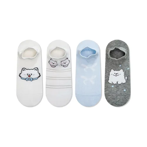 JIAZINI No Show Socks Women's 4 Pack
