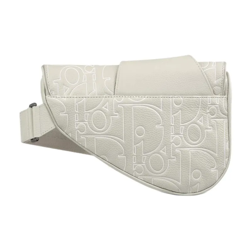DIOR Grained Calfskin Shoulder Bag, Crossbody Bag Women's Beige-2