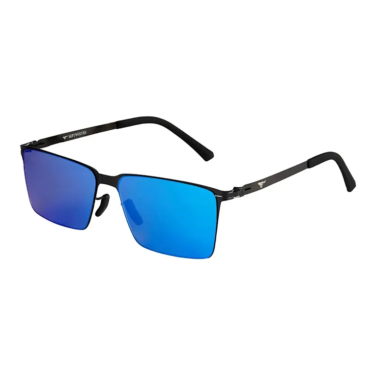 SEPTWOLVES Stainless Steel Square Sunglasses Unisex-8
