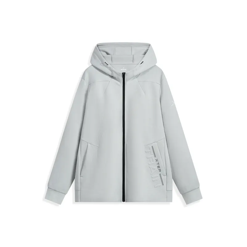 XTEP Jackets Coats Men's Light Mist Gray-0