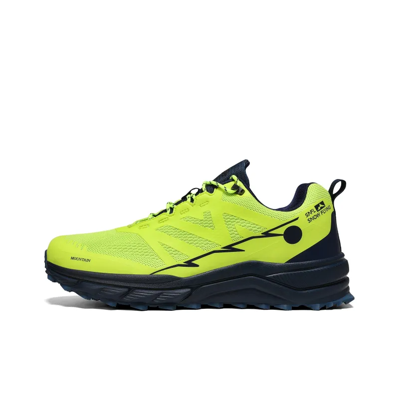 SNOW FLYING Wilderness Series Mountaineering Hiking Shoes Men's Neon Green-3