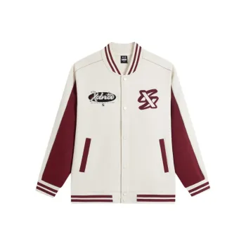 XTEP Jackets Coats Men's Cotton White/Apricot Red