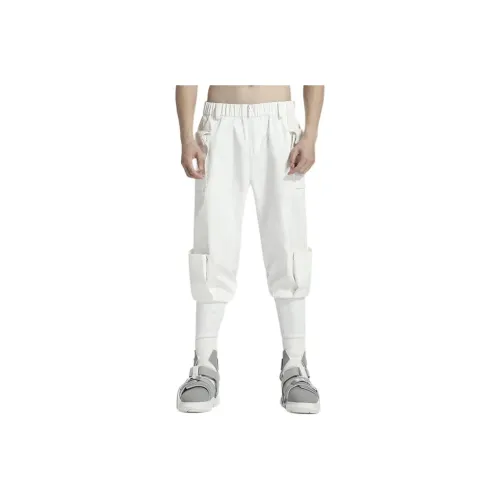 NORVINCY Versatile Pure White Cleanfit Cargo Pants Unisex
