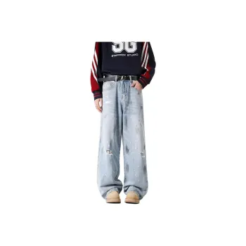 RENBEN Jeans Unisex Light Blue