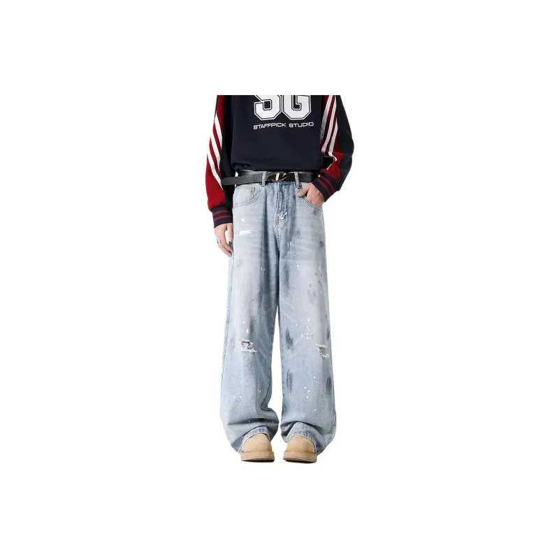 RENBEN Jeans Unisex Light Blue-0