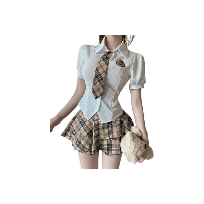 Mu Xiao Xin Two Piece Skirt Sets Women's-1