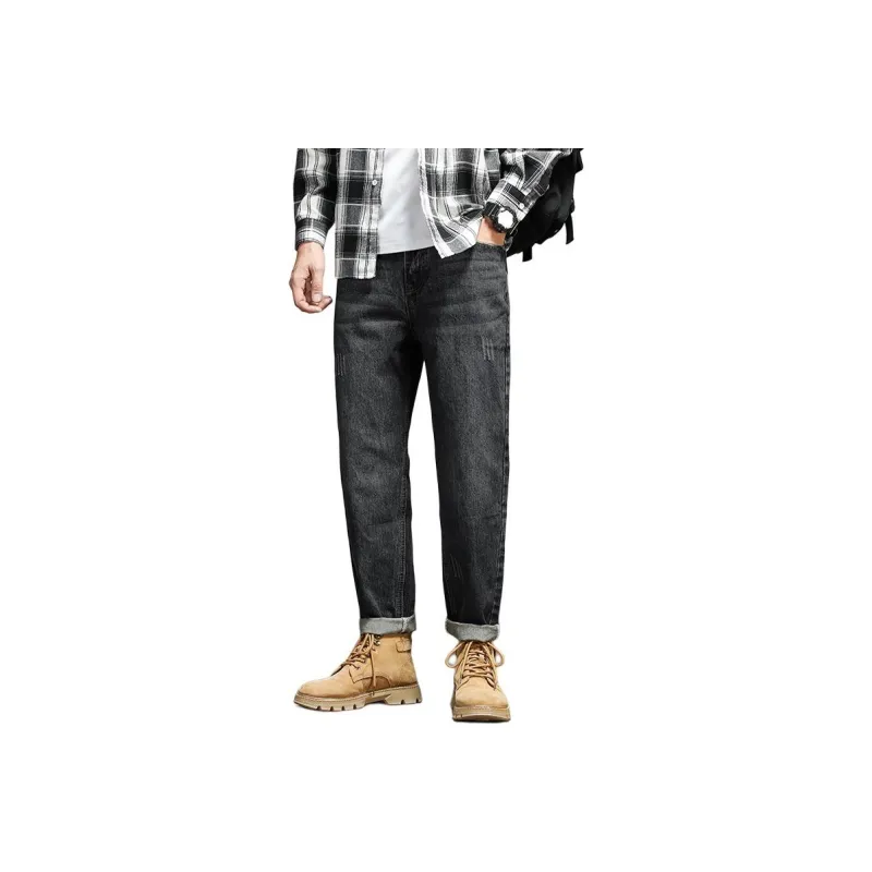 Tonlion Jeans Unisex Vintage Blue-12