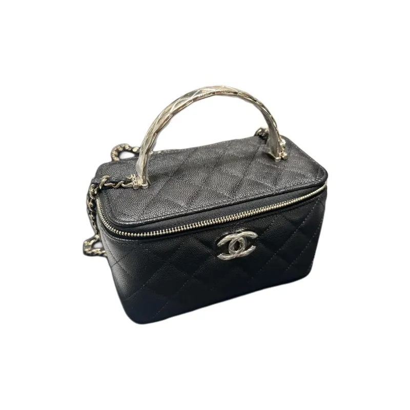 CHANEL Chain Box Bag, Shoulder Bag, Crossbody Bag, Handbag Women's Black-2