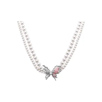 KING OF BLING Alloy, Resin, Zircon, Artificial Pearl Necklaces Women's