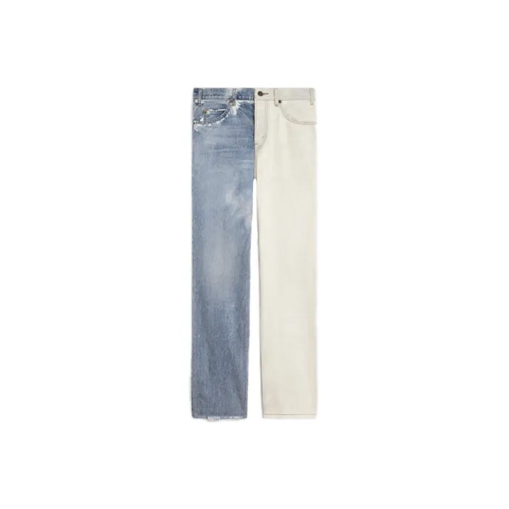 CELINE Jeans Men Blue White-0