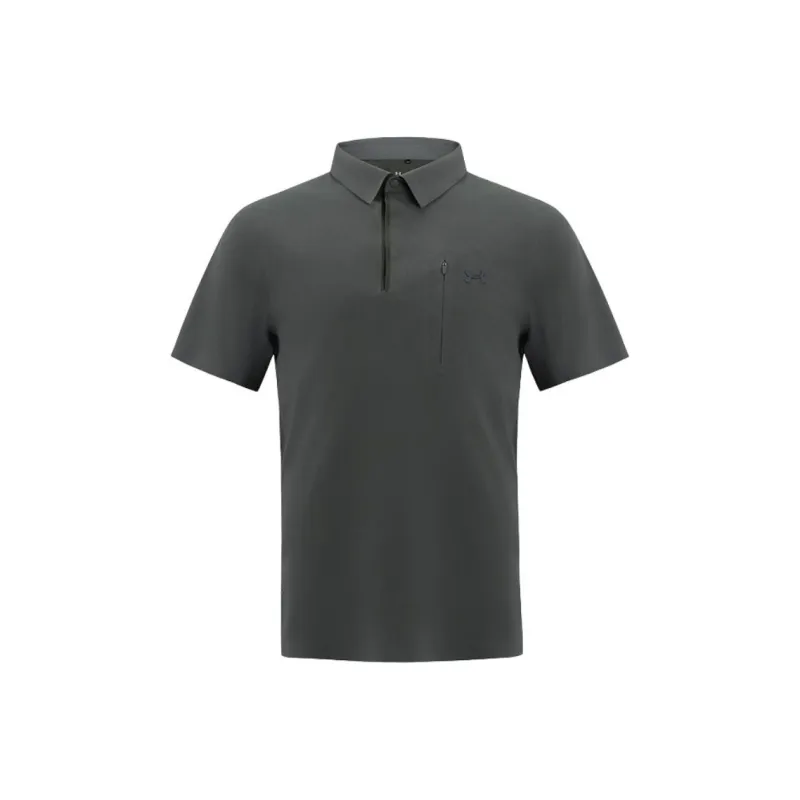 Under Armour SS25 Polo Shirt Men's Elegant Blue Gray-0