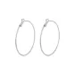 [925 Sterling Silver Needle]Diameter Approx. 3cm Large Circle Hoop Earrings