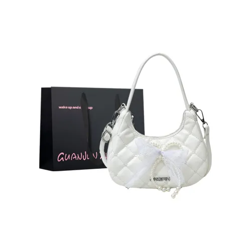 Champion Cub PU Handbag Women's Ecru/Pink/Silver/Black