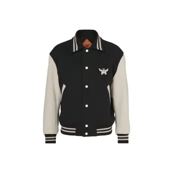 MCM Essential Logo-appliqué Varsity Jacket