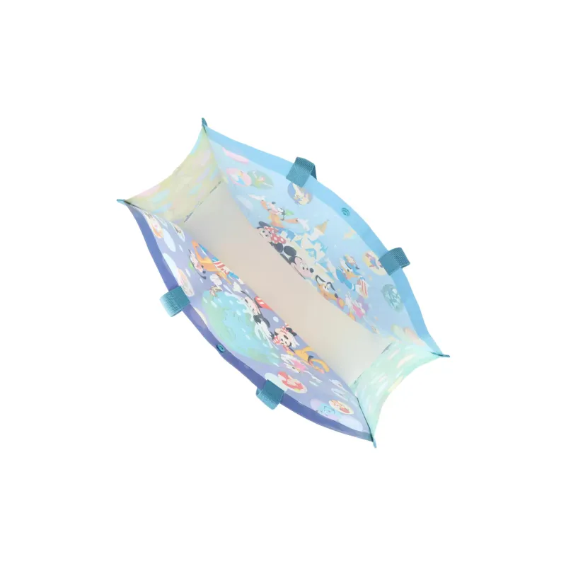 Disney Pattern Tote Bag, Shopping Bag, Handbag, Shoulder Bag Small Size Women's Blue-3