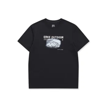 Erke T Shirts Men Jet Black