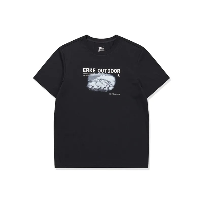 Erke T Shirts Men Jet Black-0