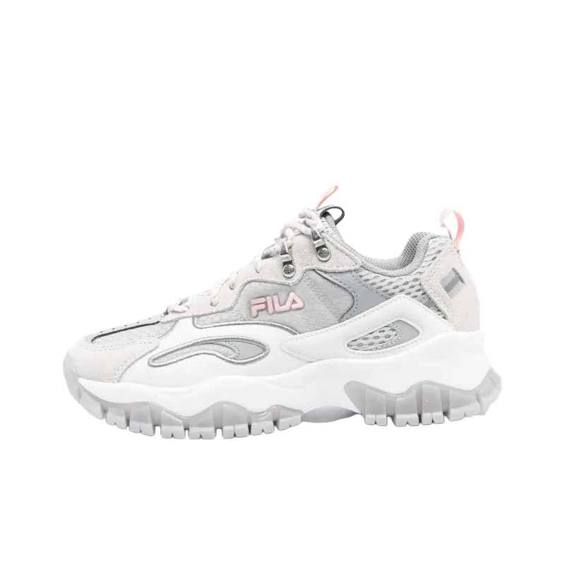 FILA Ray Tracer Tr 2 Anti Slip Wear Resistant Low Top Casual Shoes Women's Gray White-0