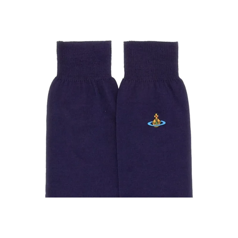 Vivienne Westwood Logo Embroidered Knitted Socks-2