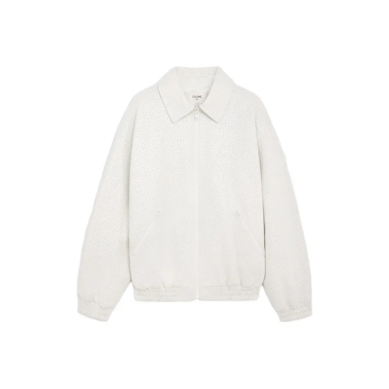 CELINE Leather Jackets Men White-0