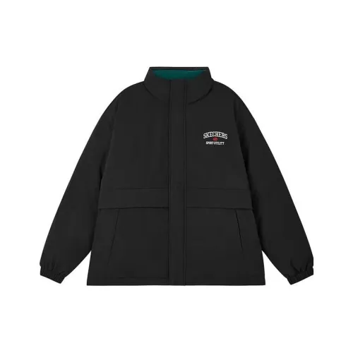 Skechers Colorful Puffer Jacket Unisex Carbon Black