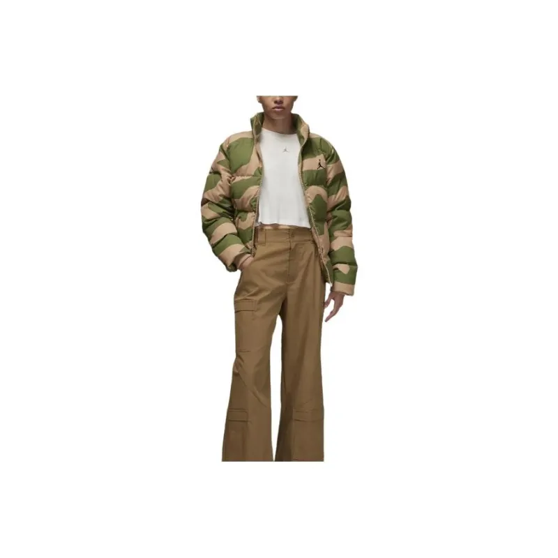 Jordan Down Jacket Jackets & Coats Unisex Beige Green-0