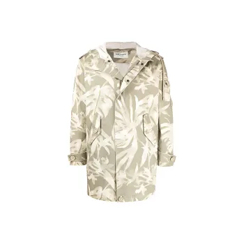SAINT LAURENT Parka Coats Men's Green
