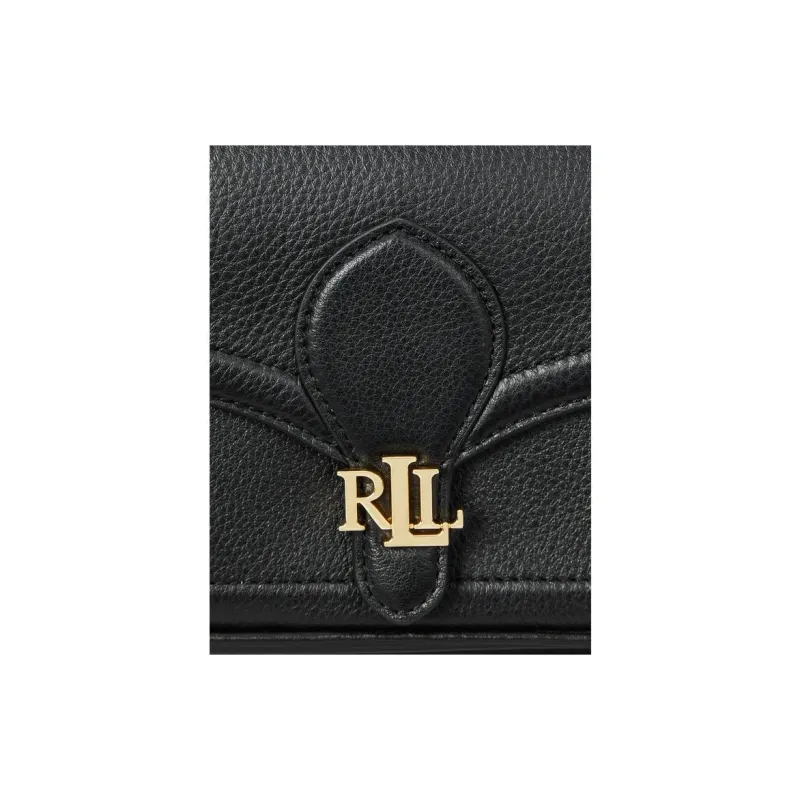 LAUREN RALPH LAUREN Leather Shoulder Bag Women's Black-4
