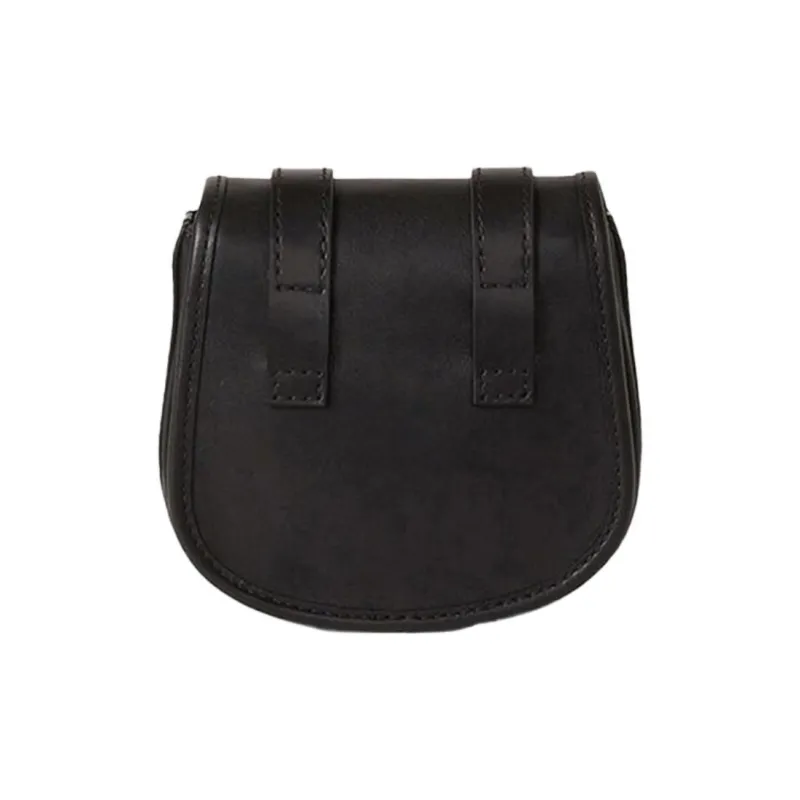 KENZO Cow Leather Messenger Bag, Shoulder Bag, Crossbody Bag Mini Unisex Black-2