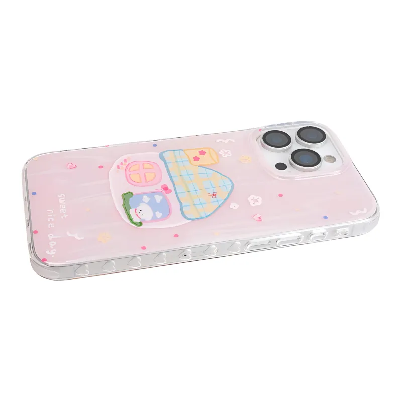 Wei Xin Acrylic Material Foundation Little House Phone Cases Compatible With IPhone 16/15 Pro Max/Apple 13/14 Pro/Max-5
