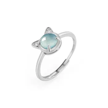 Royal Dragon Mirror Ice Glutinous Jadeite Rings Women's