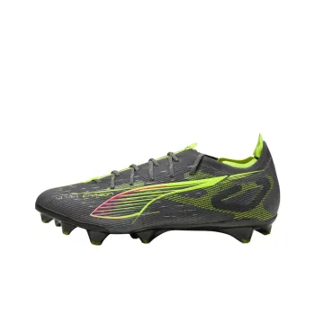 PUMA FG Rubber Long Studs Anti Slip Wear Resistant Soccer Shoes Unisex Black Yellow