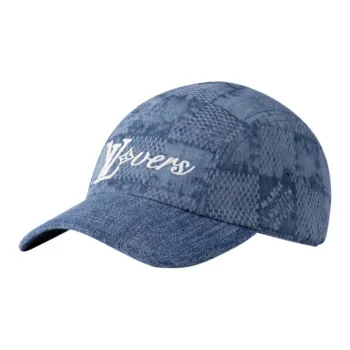LOUIS VUITTON Cotton, Cotton Fabric Baseball Caps Men's Blue